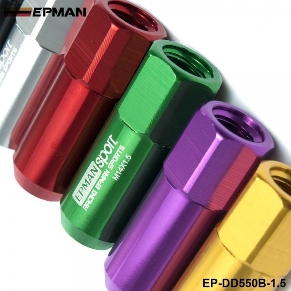 TANSKY 20pc M14X1.5 60MM Extende Aluminum Tuner Racing Lug Nut